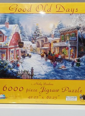 现货Sunsout美国拼图6000片美好旧时光 冬日