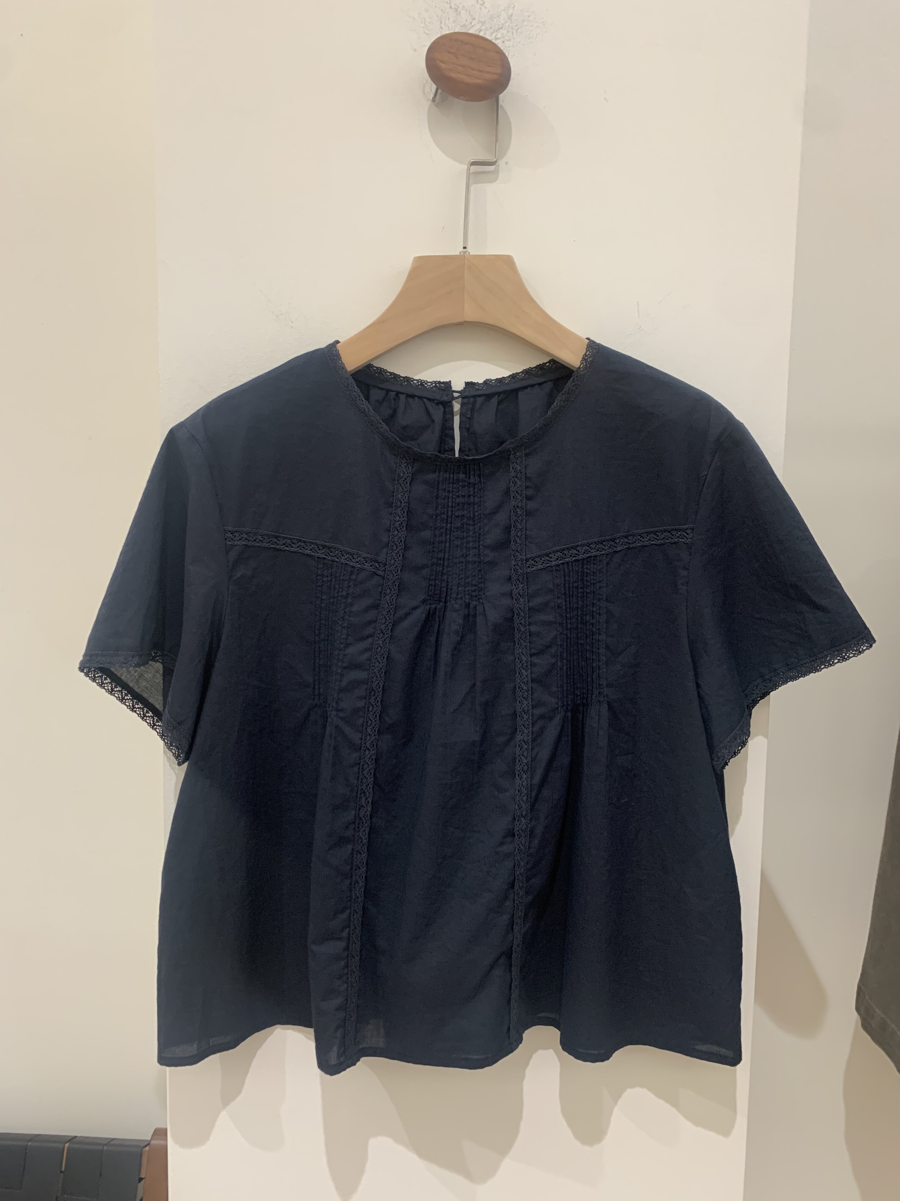 韩国正品现货棉质女士宽松套头圆领小衫上衣