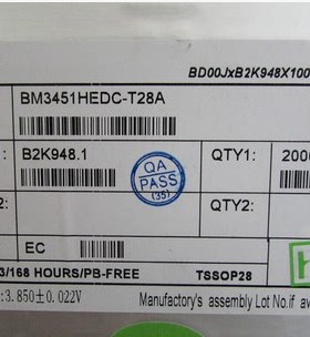 BM3451BHDC-T28A 比亚迪锂电池保护芯片 原装