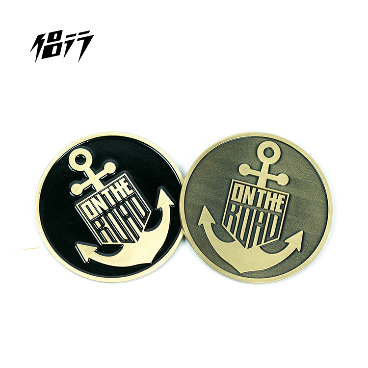 侣行 "海洋之心"金属盾牌logo冰箱贴 复古创意文化装饰纪念品