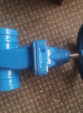 Z85X-16蓝色给水沟槽闸阀卡箍式软密封闸阀DN65给水球墨铸铁消防