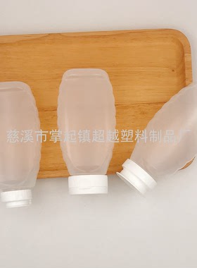 360mlPE耐高温塑料瓶挤压瓶 500g果酱蜂蜜瓶 调味汁瓶(GF042PE)