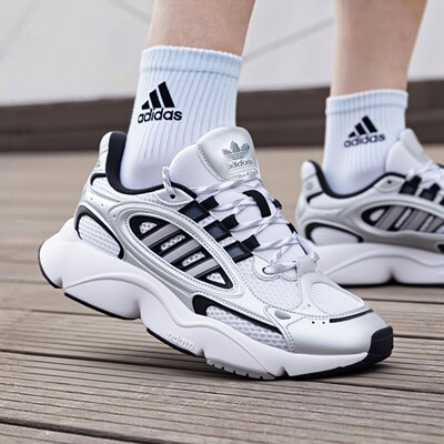 阿迪达斯三叶草贝果厚底老爹鞋