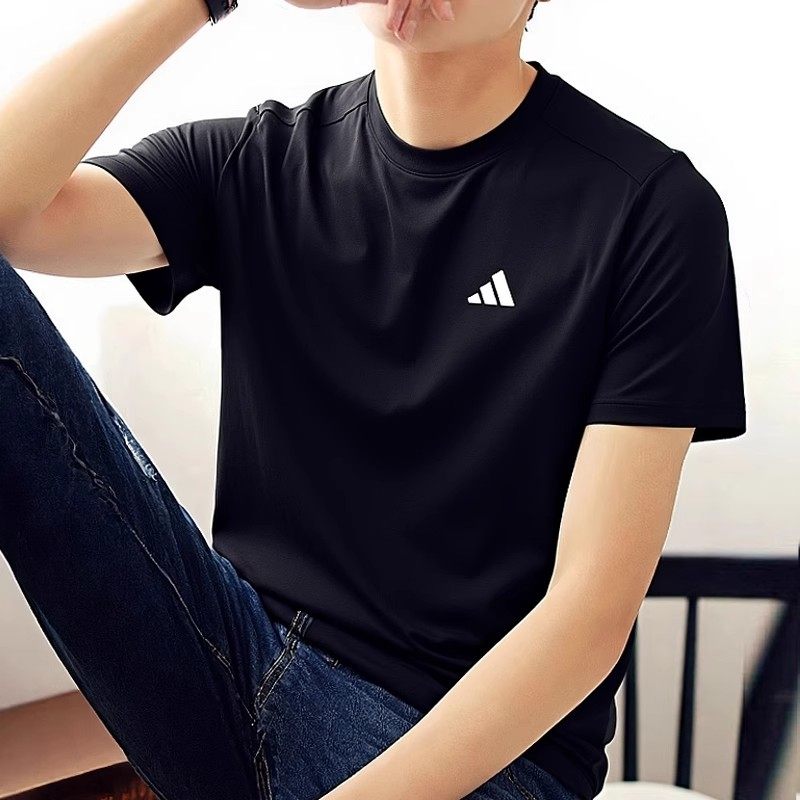 阿迪达斯短袖男装2025夏季新款运动服舒适健身圆领透气半袖T恤衫,运动服/休闲服装,运动T恤,淘宝优惠券,粉丝福利购,淘宝优惠卷