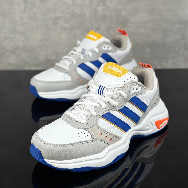 阿迪达斯男女鞋休闲鞋春季新款STRUTTER撞色减震运动鞋轻便跑步鞋