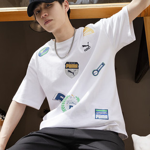 彪马T恤男女装 舒适透气休闲短袖 夏季 运动服潮流时尚 上衣 新款 Puma