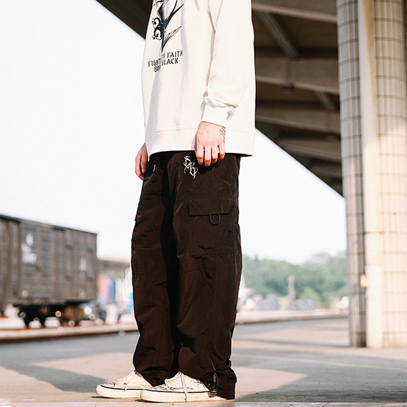 Double headed swallow EKHLAS Original Fashion street BBOY Embroidery men and women Straight Function motion leisure time Hip hop trousersin the Men's clothing, Casual pants  category - from Buy2taobao.com to provide professional Taobao agent buy service