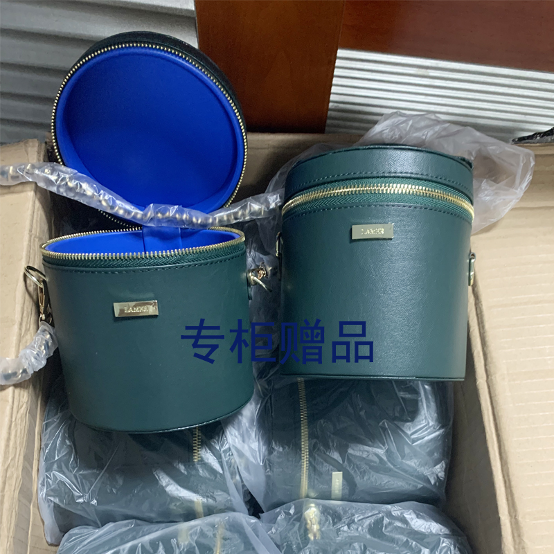 lamer水桶化妆包 带链条可斜挎 专柜水桶包 手提斜挎桶状化妆包