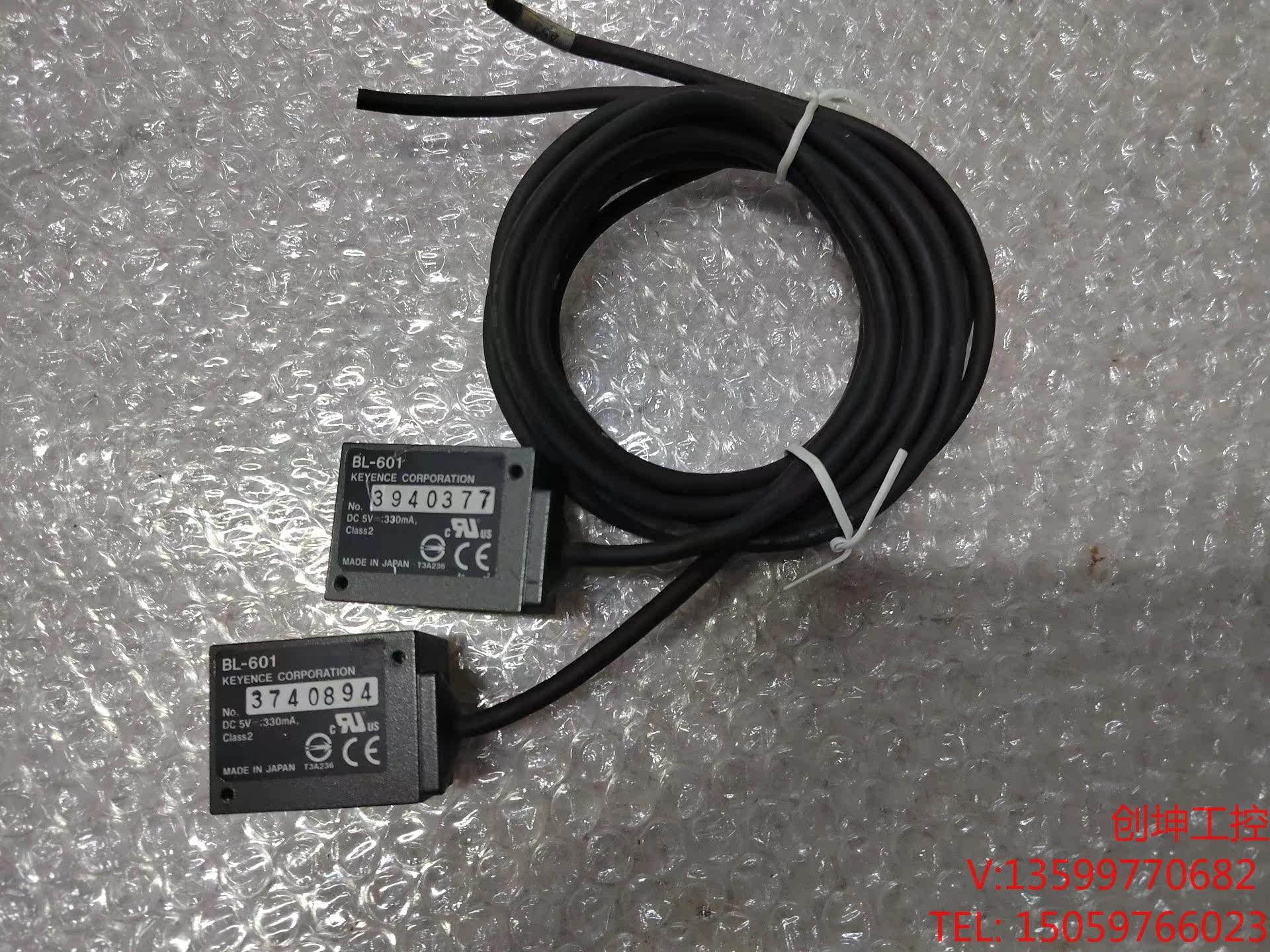 bl-601 基恩士扫码器二手2个,实物拍摄,线长1.2m左