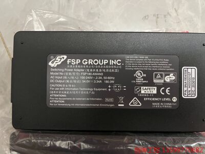 全新FSP180-AWAN3全汉54v3.34a适配器，接口