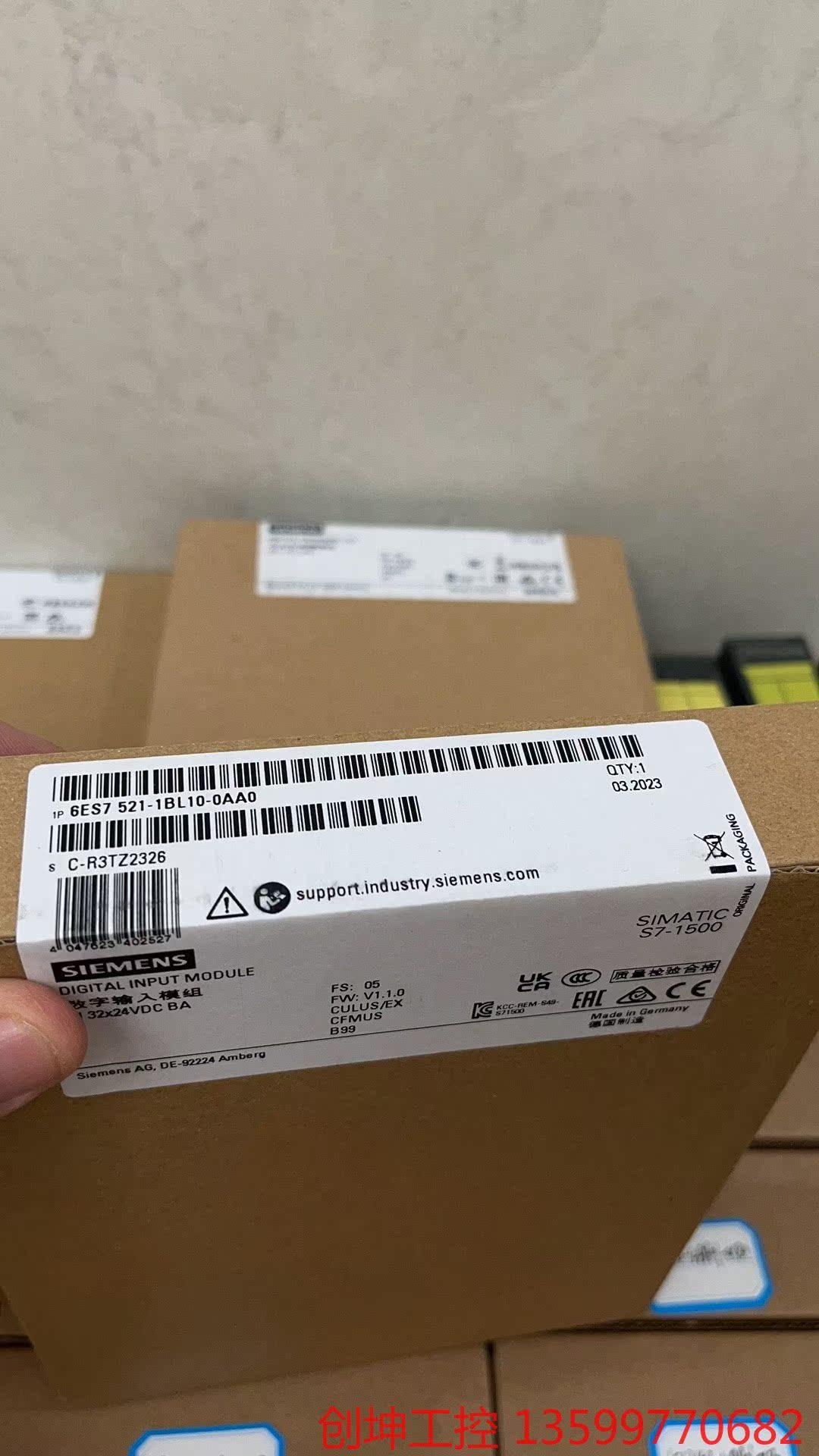 （创坤设备）6ES7521-1BL10-0AB0西门子S7-1500PL议