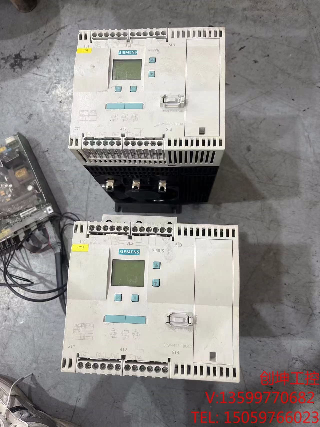 （创坤设备）西门子软启动3RW4426-1BC44功能测试完好实物拍摄现