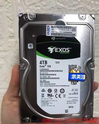 （创坤设备）原装拆机希捷ST4000NM0035 4T 3.5寸SATA产