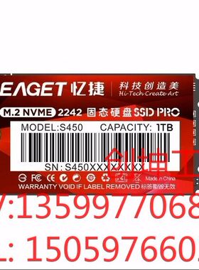 （创坤设备）EAGET忆捷S450-1TB （2242、NVME协议、P产