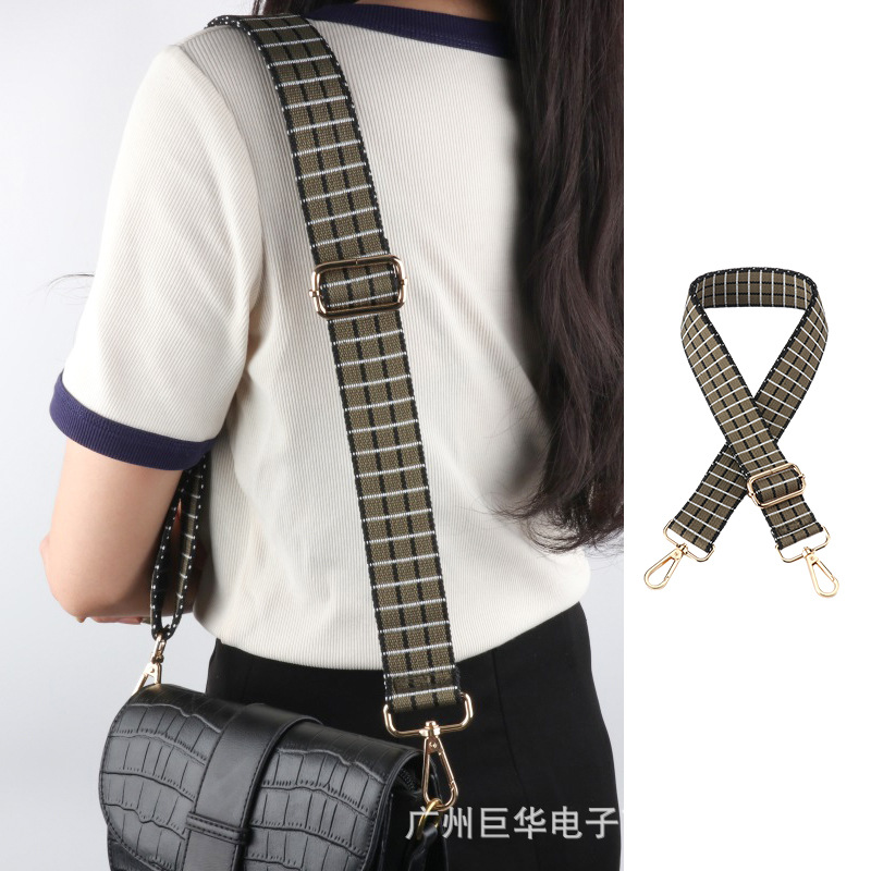 热销跨境民族风斜挎宽肩带可调节女士包包箱包配件加厚延长包带