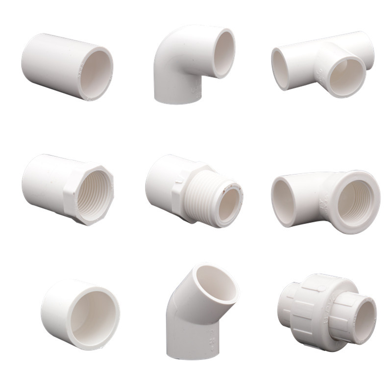 pvc水管配件给水管三通四通弯头20 25 4分下水管件接口塑料转接头