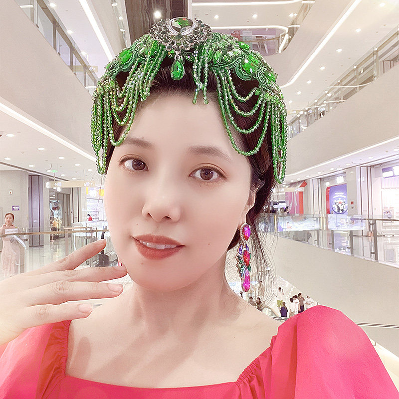 2026新款小众高级感绿水晶发箍