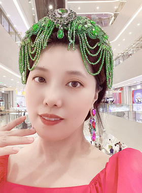 2026新款小众高级感绿水晶发箍