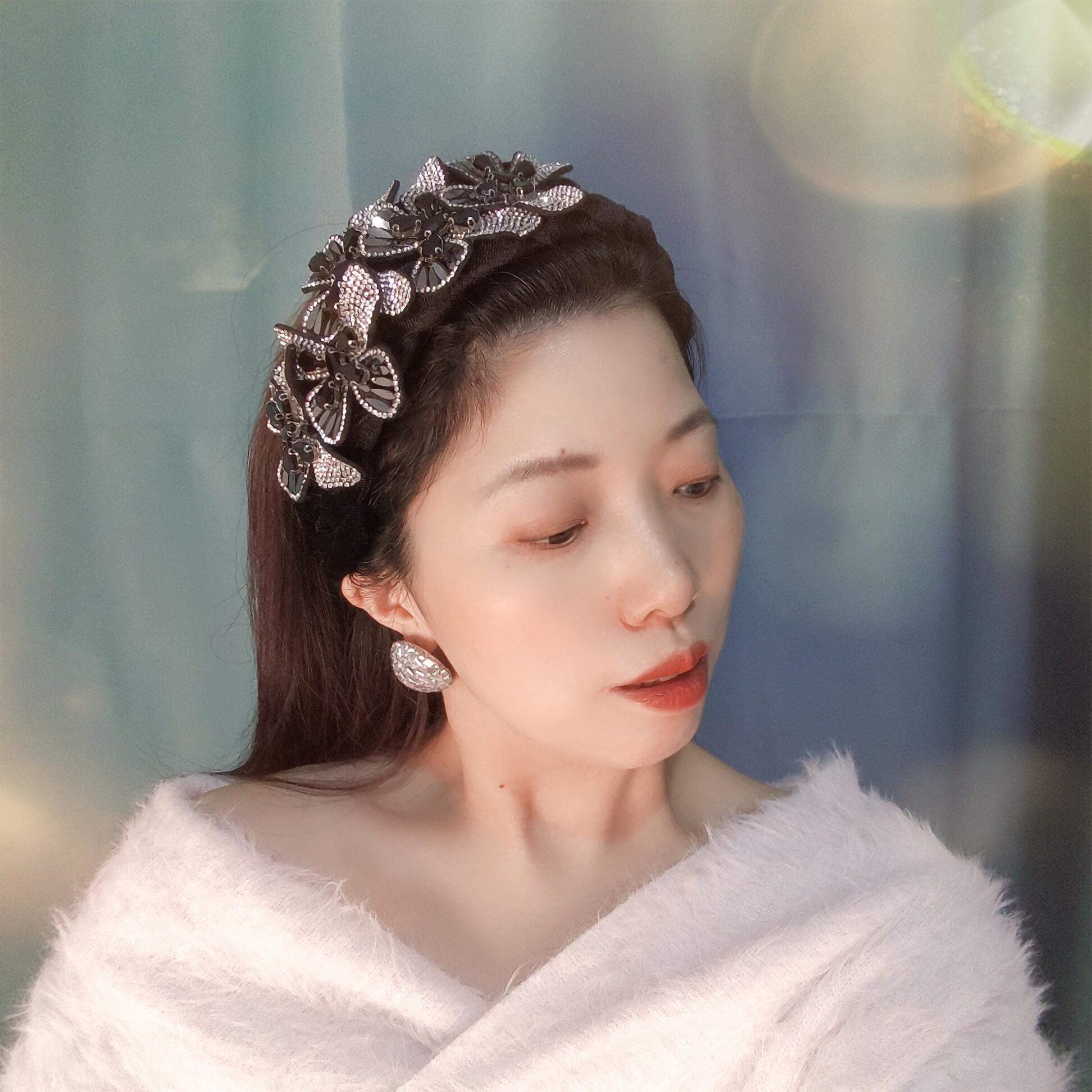 2026新款小众高级感镶钻蝴蝶发箍