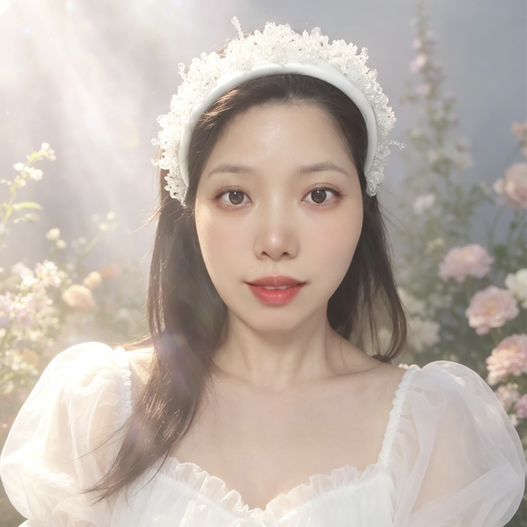 法式超仙水晶发箍女手工串珠头箍带齿气质发卡婚纱礼服拍照头饰