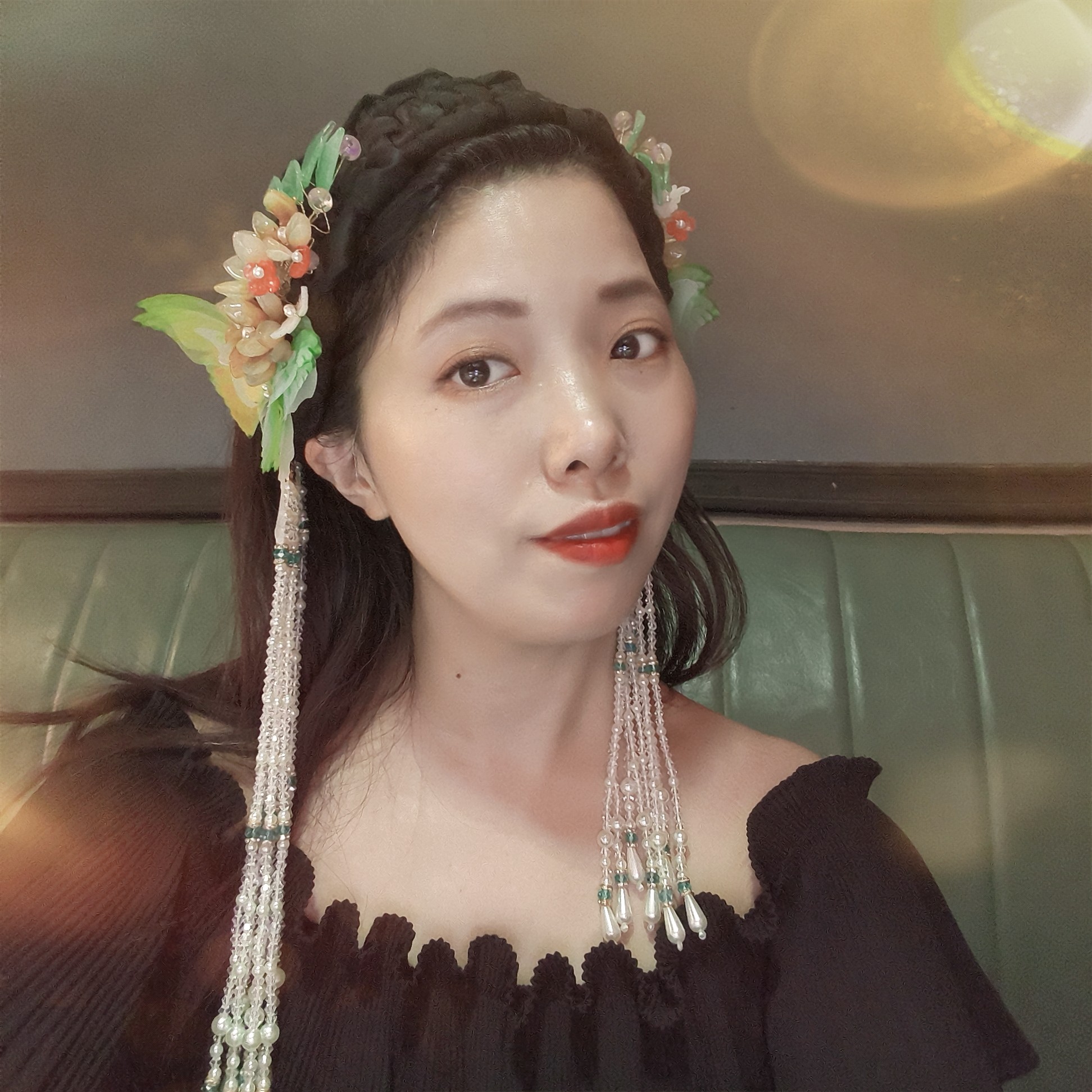 2026新款小众高级感蝴蝶流苏发箍