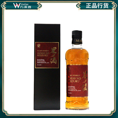 洋酒进口 本坊酒造星之滴威士忌红牌MARS HOSHI NO SHIZUKU 700ml