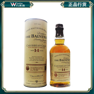 洋酒 BALVENIE 百富14年加勒比桶陈酿 苏格兰单一纯麦威士忌700ml