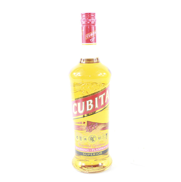 CUBITA美國進口古貝塔151朗姆酒和百加得一樣度數75.5度l烈酒