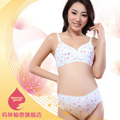 前开扣无钢圈哺乳纯棉内衣孕妇装 前搭扣薄产后喂奶乳罩胸罩全棉