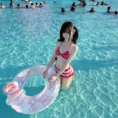 可爱萌妹萝莉泳衣女2025新款 比基尼三件套樱桃ins网红海边度假