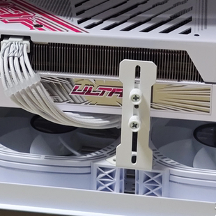 显卡支撑架海景房机箱12cm风扇位固定金属托架防止下垂不挡风扇叶