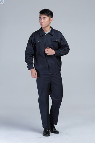 藏青工作服42支涤卡夹克秋冬定做