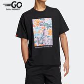 阿迪达斯正品 三叶草夏季 男女同款 Adidas 运动短袖 T恤HR6453