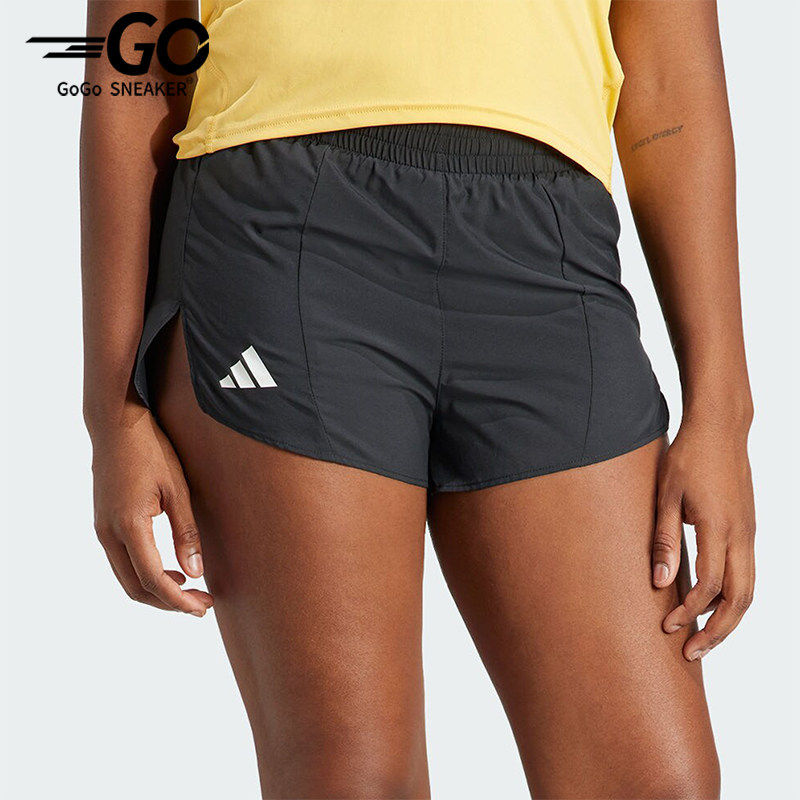 阿迪达斯女士跑步运动短裤