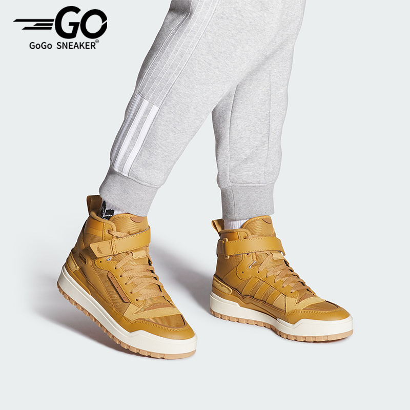 阿迪达斯男女高帮休闲板鞋