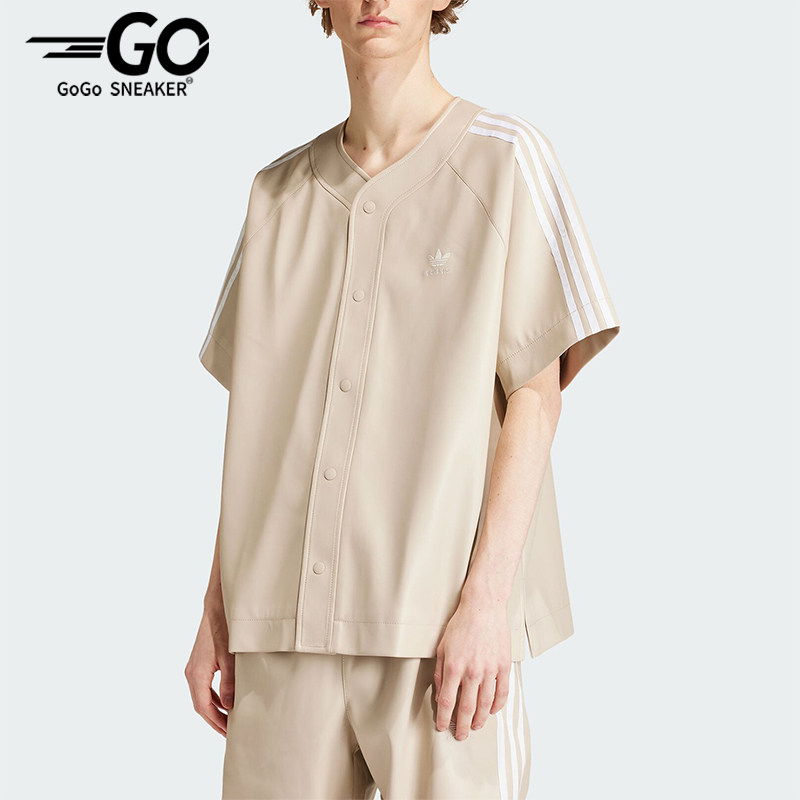 Adidas/阿迪达斯正品男士三条纹运动休闲短袖衬衫IZ4051,运动服/休闲服装,运动T恤,淘宝优惠券,粉丝福利购,淘宝优惠卷