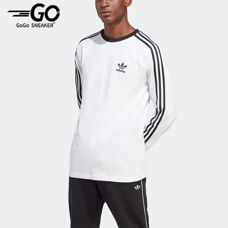Adidas/阿迪达斯正品三叶草男子夏季运动长袖T恤IA4879