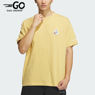 户外运动休闲宽松短袖 Adidas IS0306 TEE男士 阿迪达斯正品 GFX