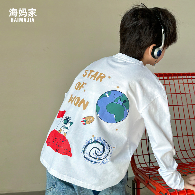 2025秋季新款男孩纯棉长袖