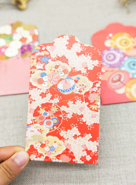 日式小号结婚红包创意新年个性通用红封袋百元硬质加厚港版利是封