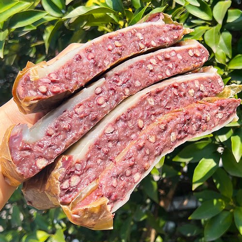 农家手工红豆糍糕原味主食糖友特色美食糯叽叽龙游发糕特产小吃