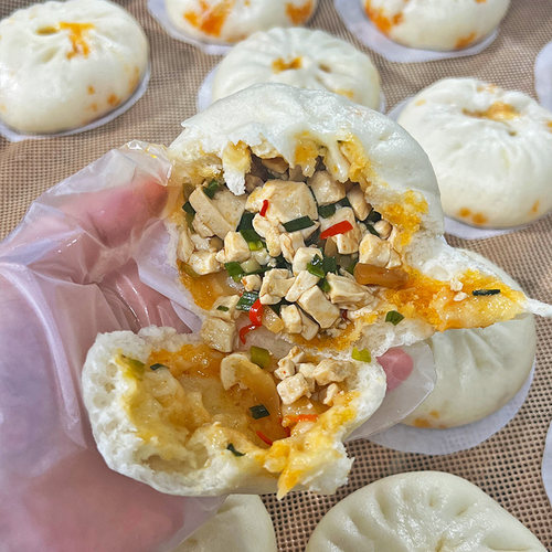 豆腐包素馅大包子抗饿优质碳水