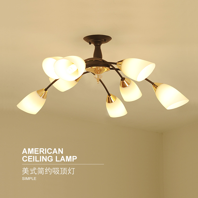 led乡村欧式风大气家用卧室灯