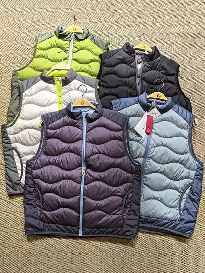 Produced by a Major Manufacturer! Winter Warm Lightweight Color-Blocked Breathable Loose Vest, Gourd-Shaped down Vest for Men and Women