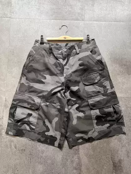 2025 New Original Summer Camouflage Cargo Pants Japanese Style Mid-Length Pants with Pockets Unisex Loose-Fitting Shorts 5-Point Length Shorts