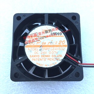 Sanyo/三洋 109P0624H602/M602 6020 24V 0.07A 2线 机箱变频风扇