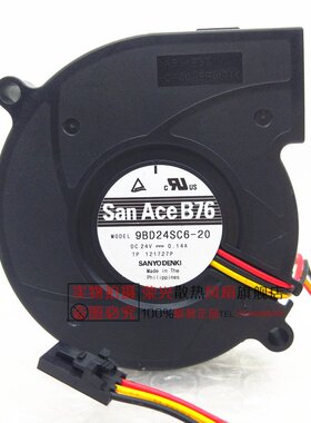 SanAce B76 9BD24SD6-20  DC 24V 0.14A 7020涡轮 变频器散热风扇