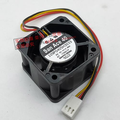 三洋4cm 4028 5V 0.68A大风量风扇 109P0405H3033 109P0405H301