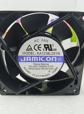 全新凯美原装JAMICON KA1238H2B1N/L2S1N 230V 12038交流散热风扇