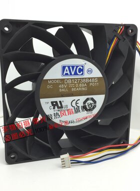 台湾AVC DB12738B48S 12738 48V =0.69A  H3C 主机 散热风扇